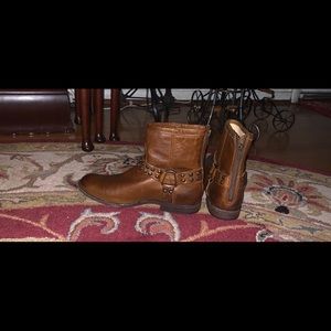 FRYE Brown Ankle Boots